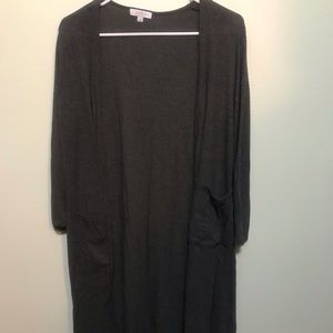 LulaRoe Sarah solid grey small